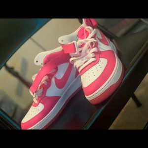 Nike | Shoes | Nike Air Force Mid Gs Hyper Pink | Poshmark